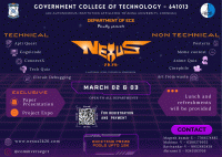 NEXUS 2K26 National Level Technical Symposium Poster